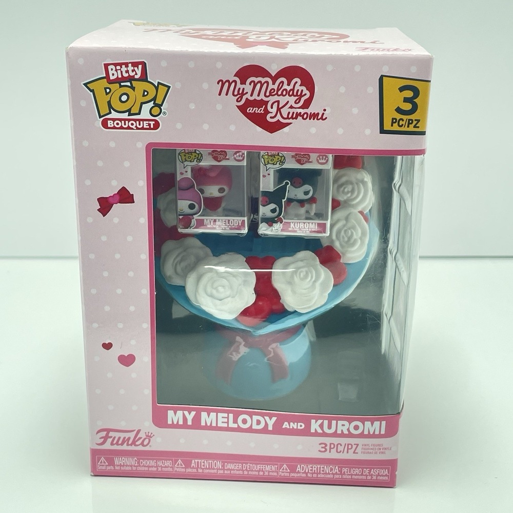 Sanrio My Melody & Kuromi Funko Bitty Pop! Bouquet Valentine Edition Set New
